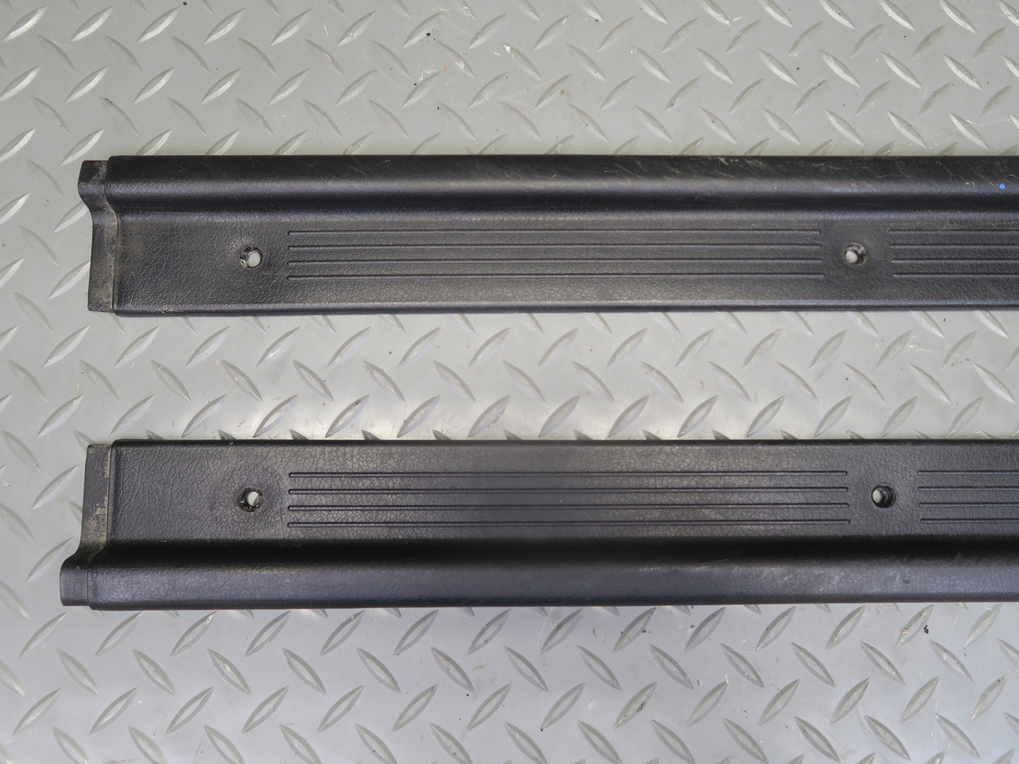 84-87 Nissan Z31 300ZX 2+2 Set of 2 Front Door Scuff Sill Plate Trim Panel OEM