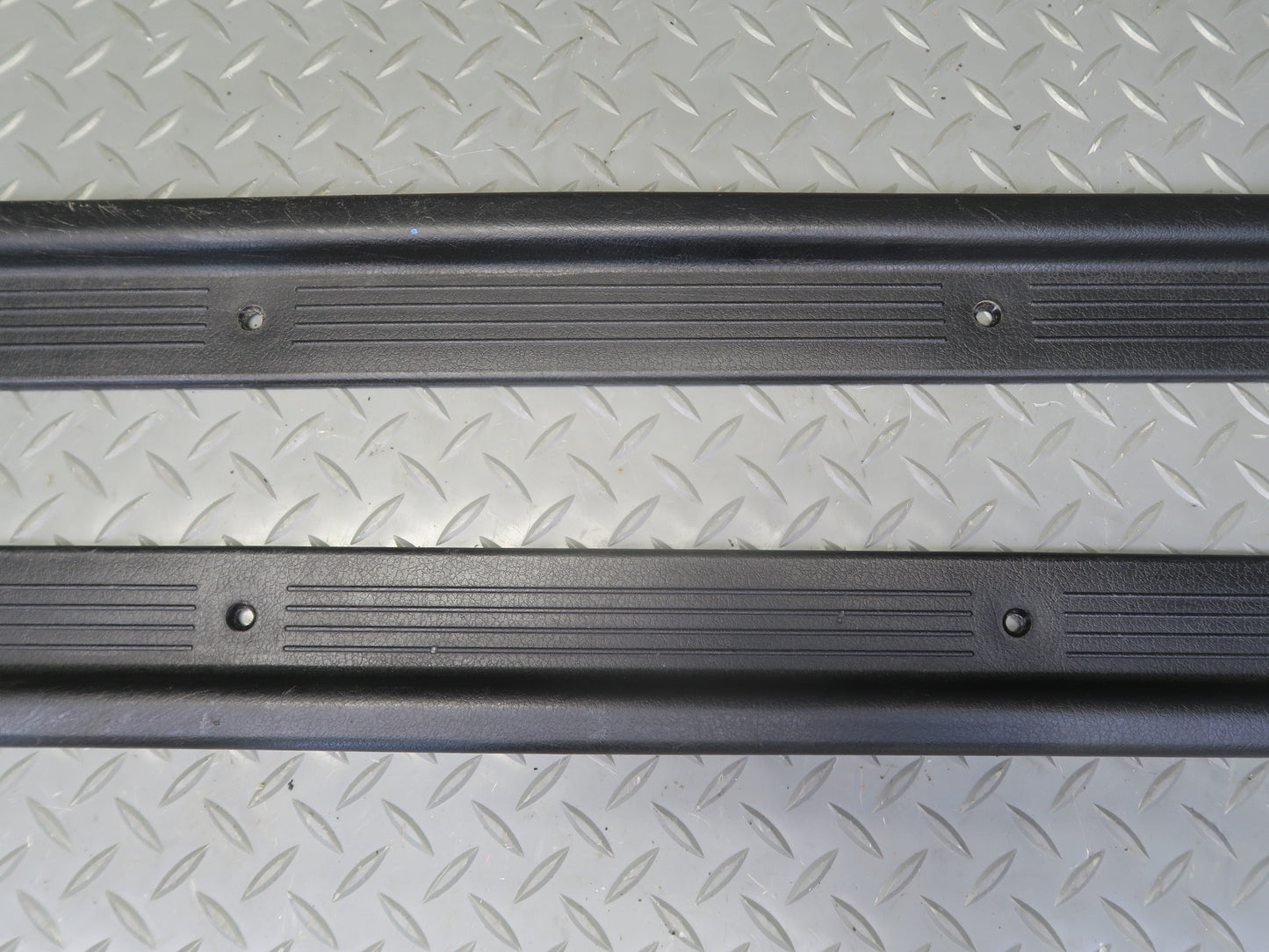 84-87 Nissan Z31 300ZX 2+2 Set of 2 Front Door Scuff Sill Plate Trim Panel OEM