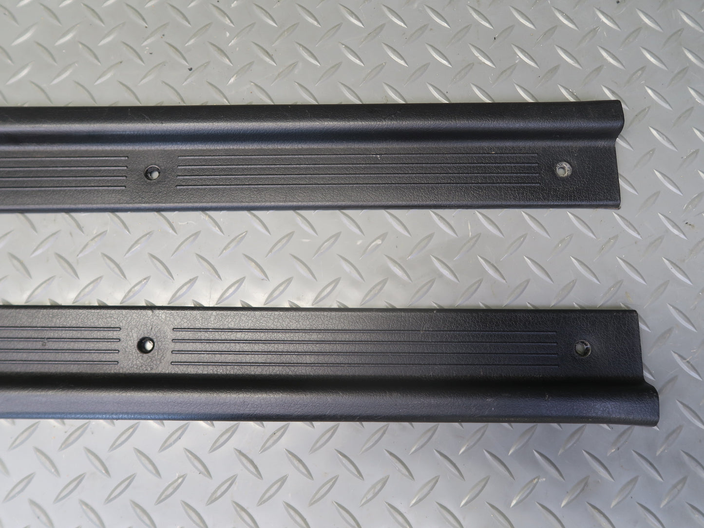 84-87 Nissan Z31 300ZX 2+2 Set of 2 Front Door Scuff Sill Plate Trim Panel OEM