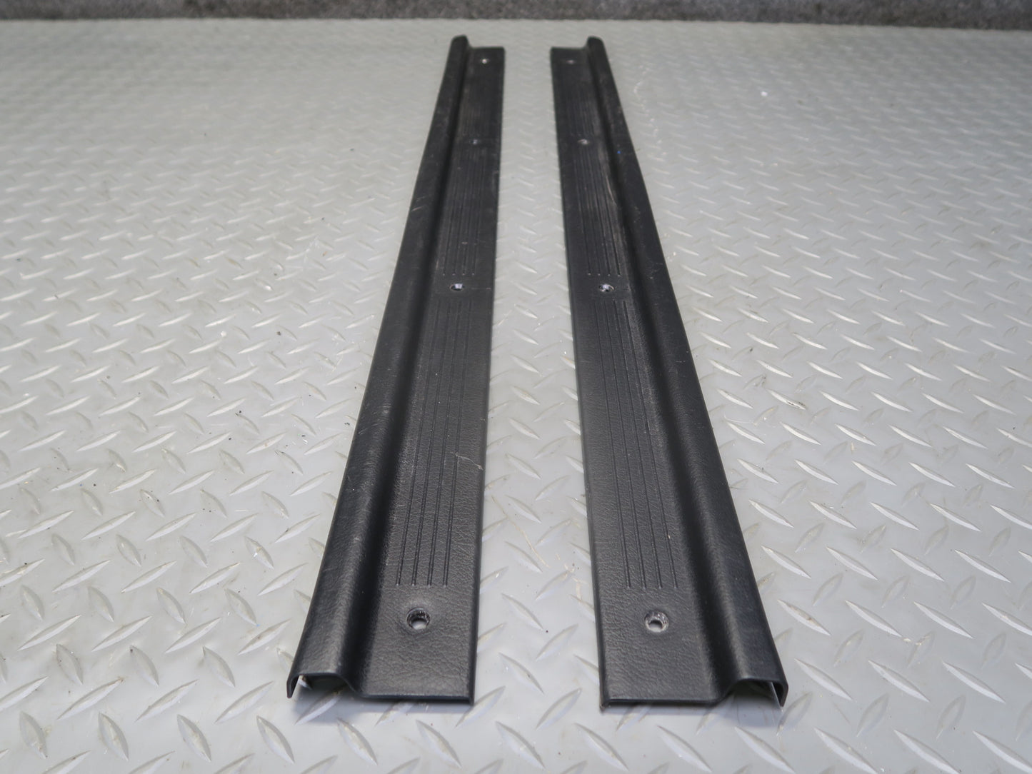 84-87 Nissan Z31 300ZX 2+2 Set of 2 Front Door Scuff Sill Plate Trim Panel OEM