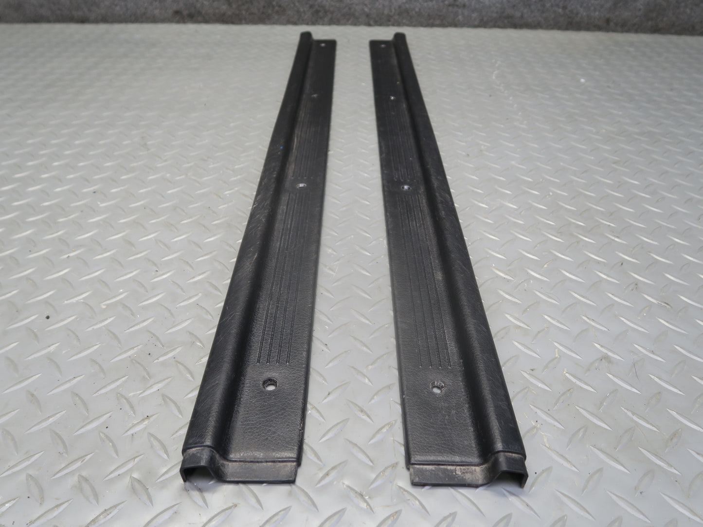 84-87 Nissan Z31 300ZX 2+2 Set of 2 Front Door Scuff Sill Plate Trim Panel OEM