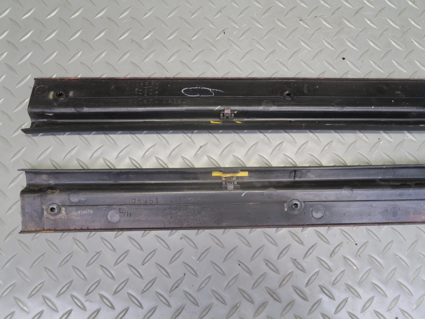 84-87 Nissan Z31 300ZX 2+2 Set of 2 Front Door Scuff Sill Plate Trim Panel OEM