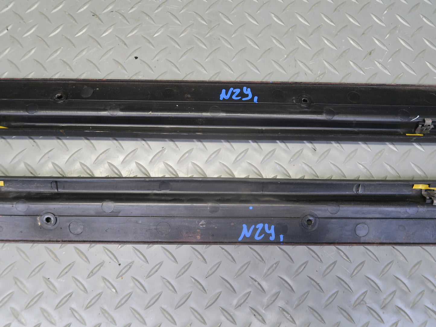 84-87 Nissan Z31 300ZX 2+2 Set of 2 Front Door Scuff Sill Plate Trim Panel OEM