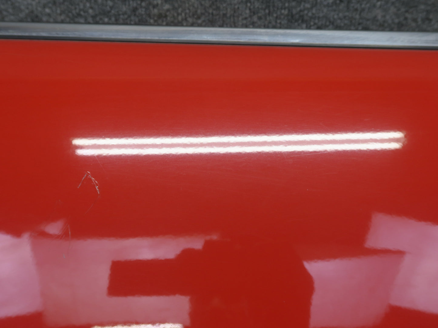 84-89 Nissan Z31 300ZX 2+2 Right Door Shell Panel w Window Guide HOT RED OEM