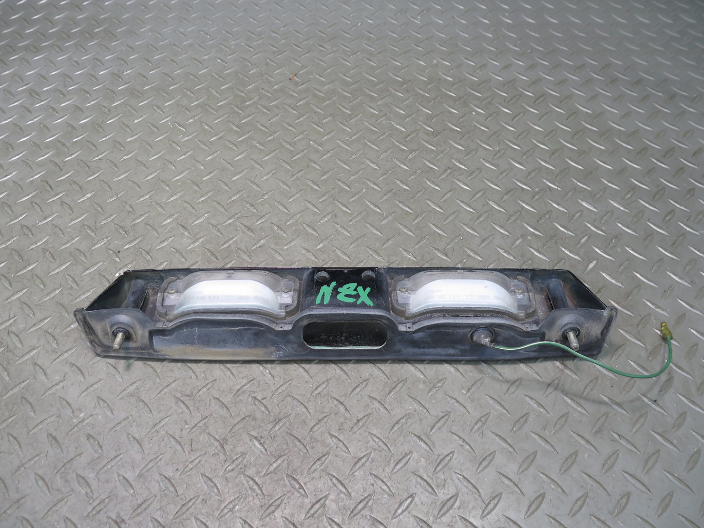 79-83 Datsun 280ZX S130 Rear License Plate Light TAG Trunk Trim Black OEM