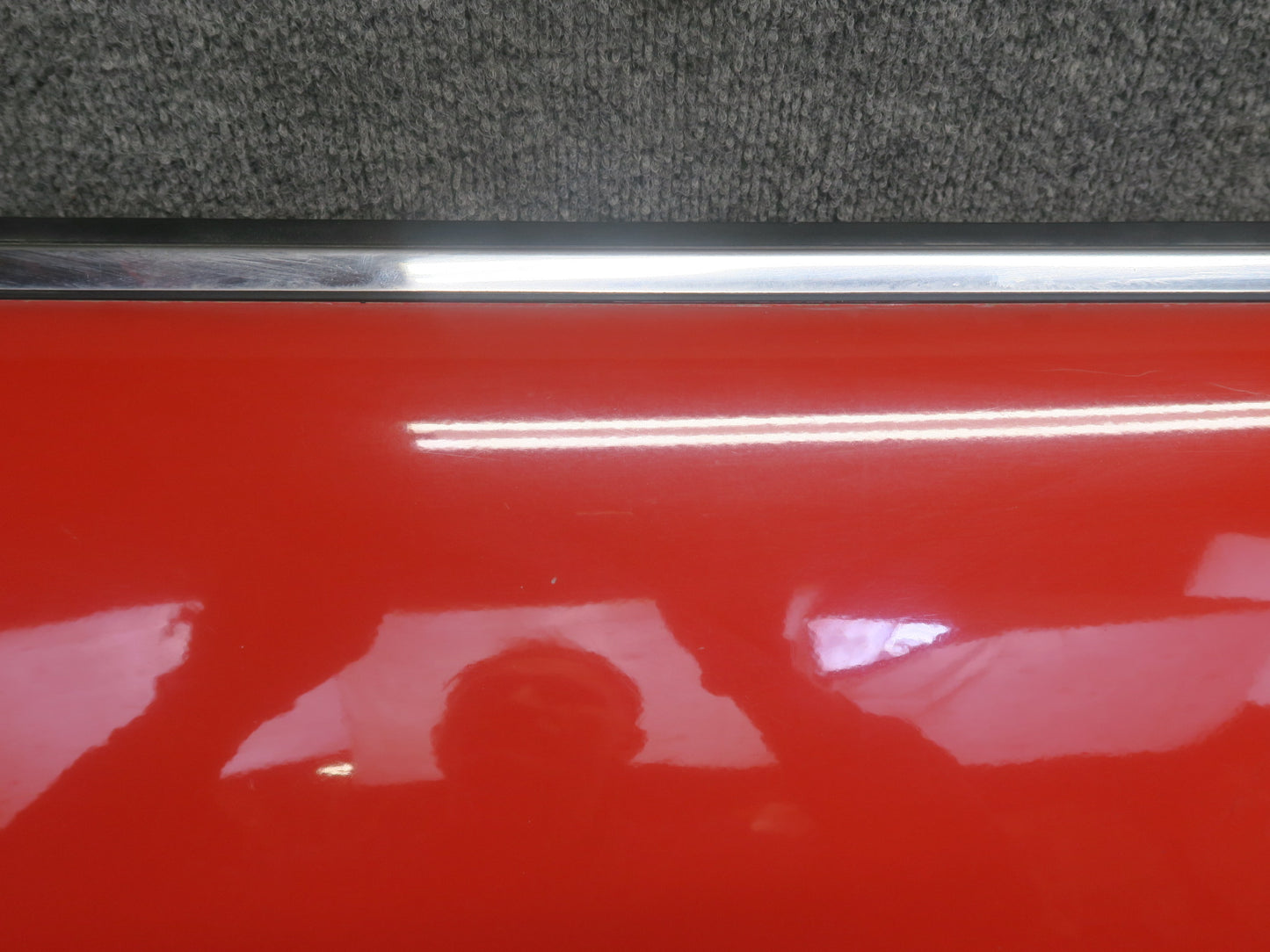 84-89 Nissan Z31 300ZX 2+2 Right Door Shell Panel w Window Guide HOT RED OEM