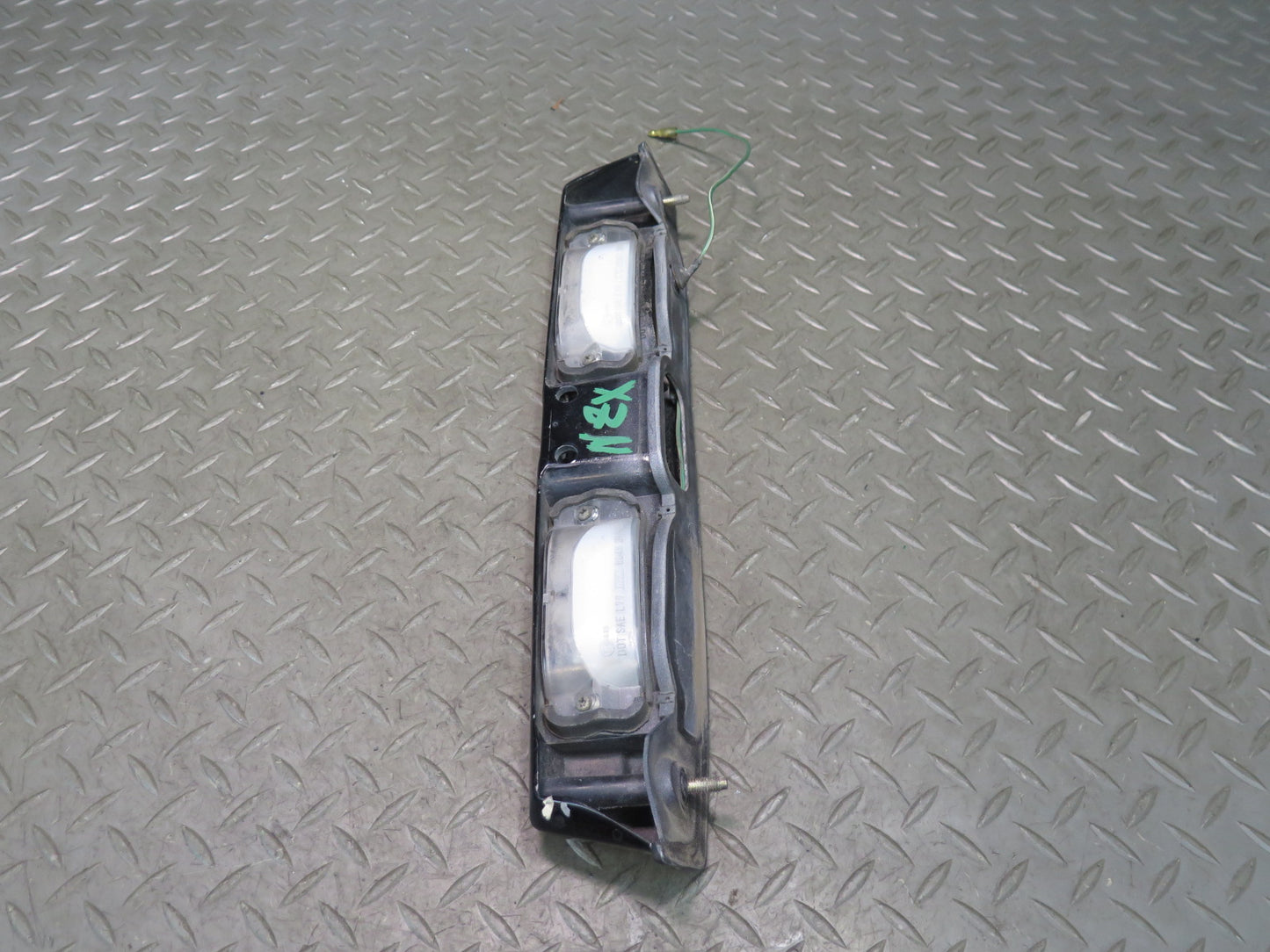 79-83 Datsun 280ZX S130 Rear License Plate Light TAG Trunk Trim Black OEM