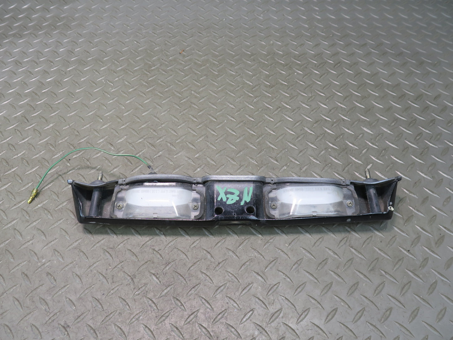 79-83 Datsun 280ZX S130 Rear License Plate Light TAG Trunk Trim Black OEM