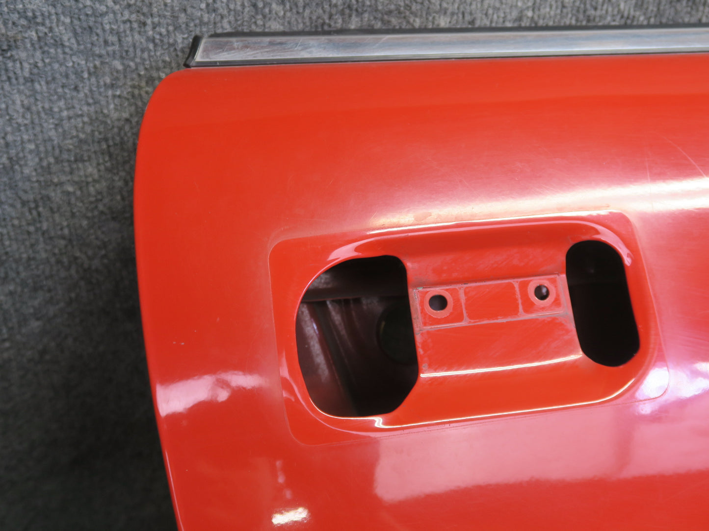 84-89 Nissan Z31 300ZX 2+2 Right Door Shell Panel w Window Guide HOT RED OEM