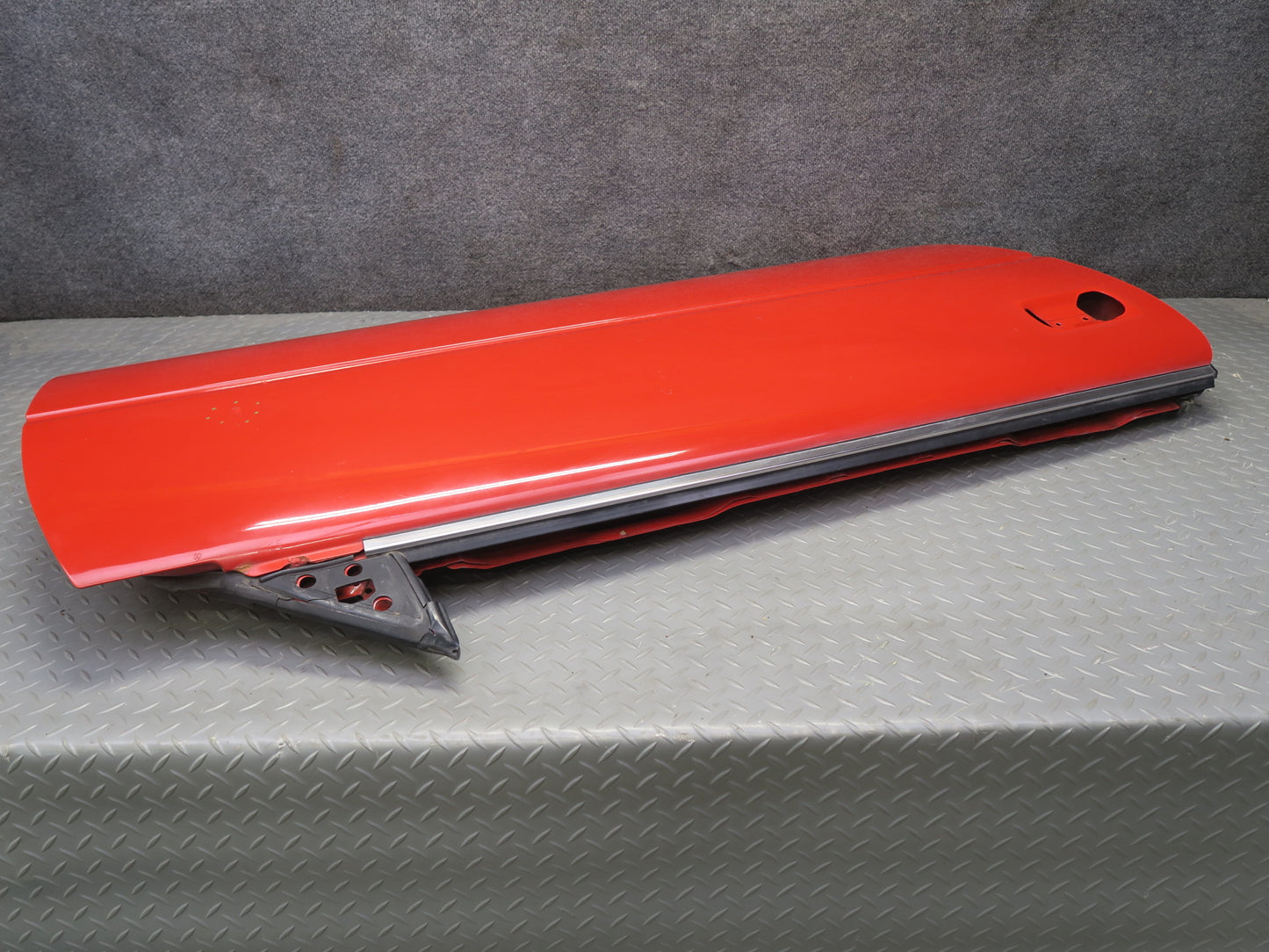 84-89 Nissan Z31 300ZX 2+2 Right Door Shell Panel w Window Guide HOT RED OEM