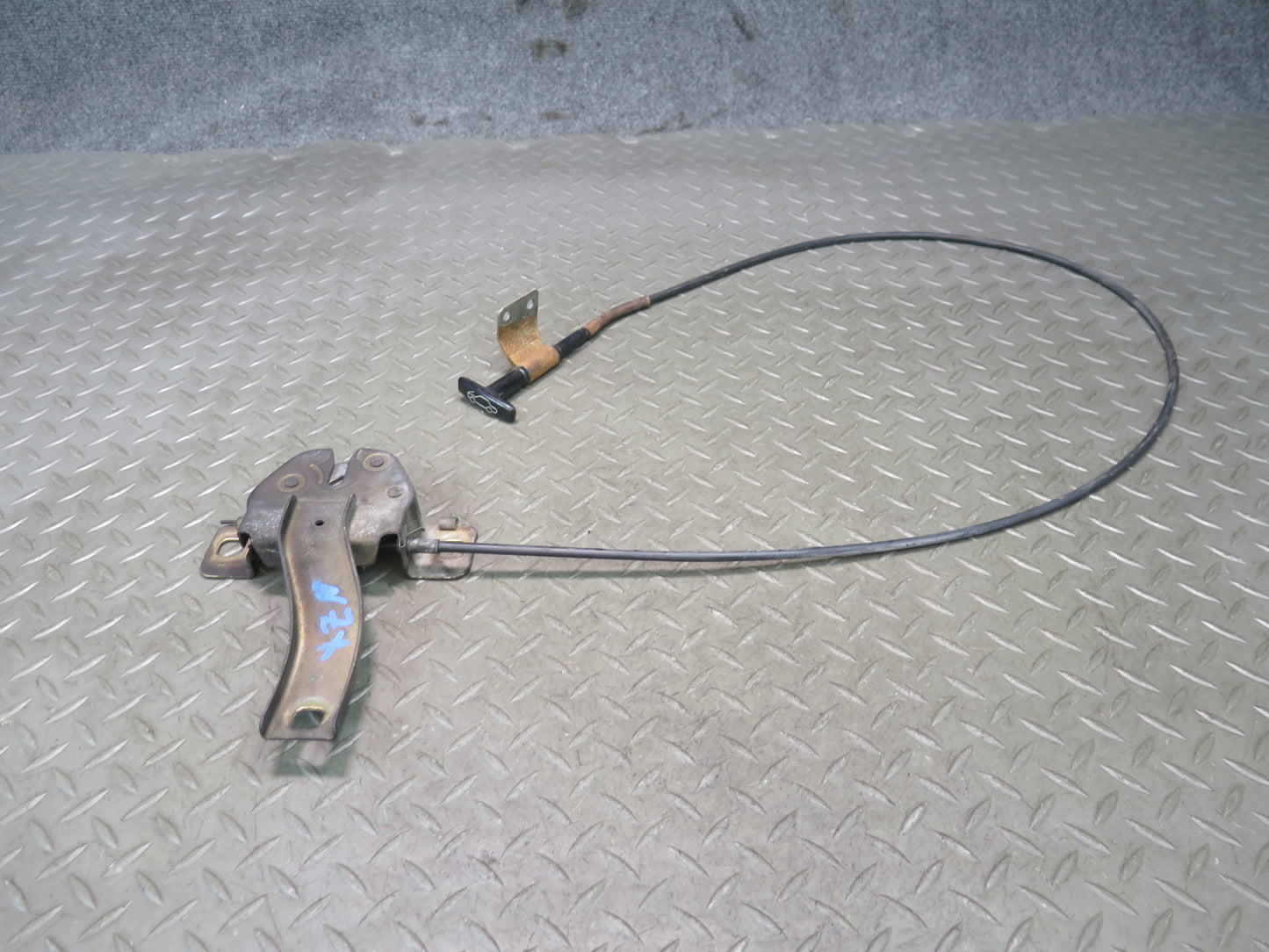 79-83 Datsun 280ZX S130 Hood Lock Latch w Release Cable & Handle OEM