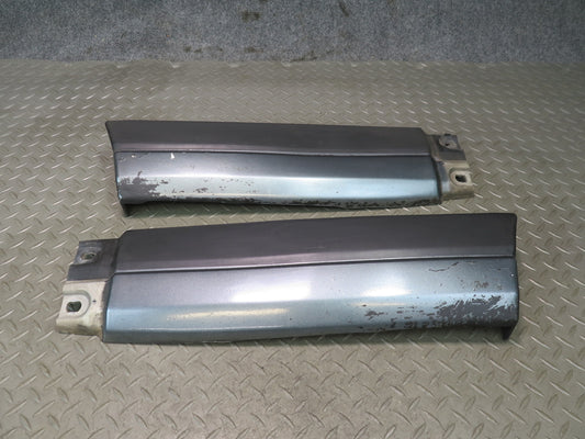 81-83 Datsun 280ZX S130 2+2 Rear Bumper Left & Right Trim Molding Gray Set OEM