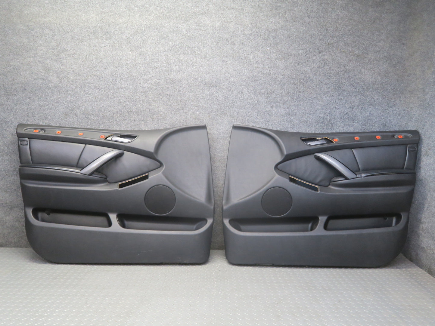 04-06 BMW E53 X5 Set of 2 Front Left & Right Door Interior Trim Cover Panel OEM