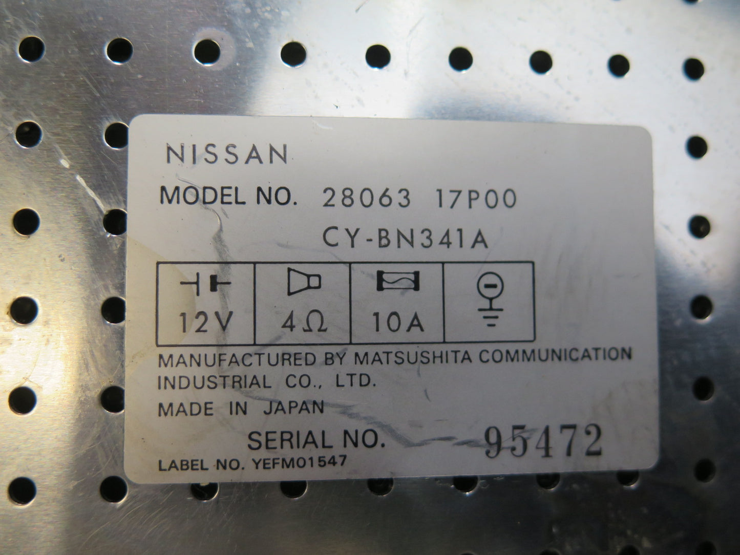 84-89 Nissan 300ZX Z31 Radio Audio Amplifier AMP Control Module 28063-17P00 OEM