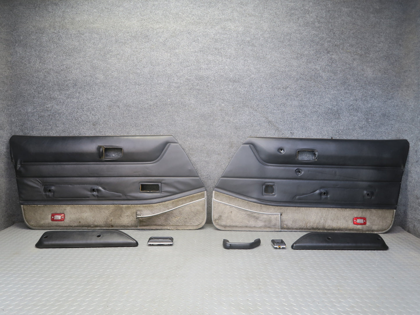 82-83 Datsun 280ZX 2+2 Left & Right Door Interior Trim Cover Panel Set OEM