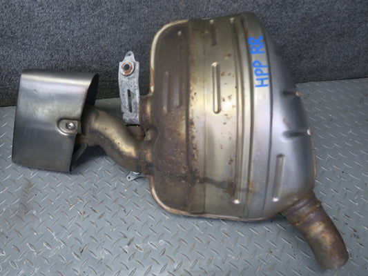 11-16 Porsche Panamera 970 3.6L Rear Right Left Side Exhaust Muffler W/ Tips Set