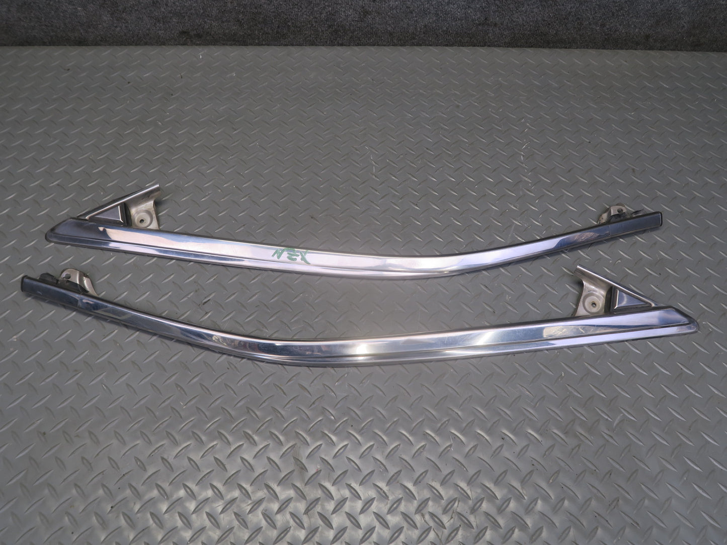79-83 Datsun 280ZX 2+2 Rear Upper & Lower Quarter Window Chrome Molding Set OEM