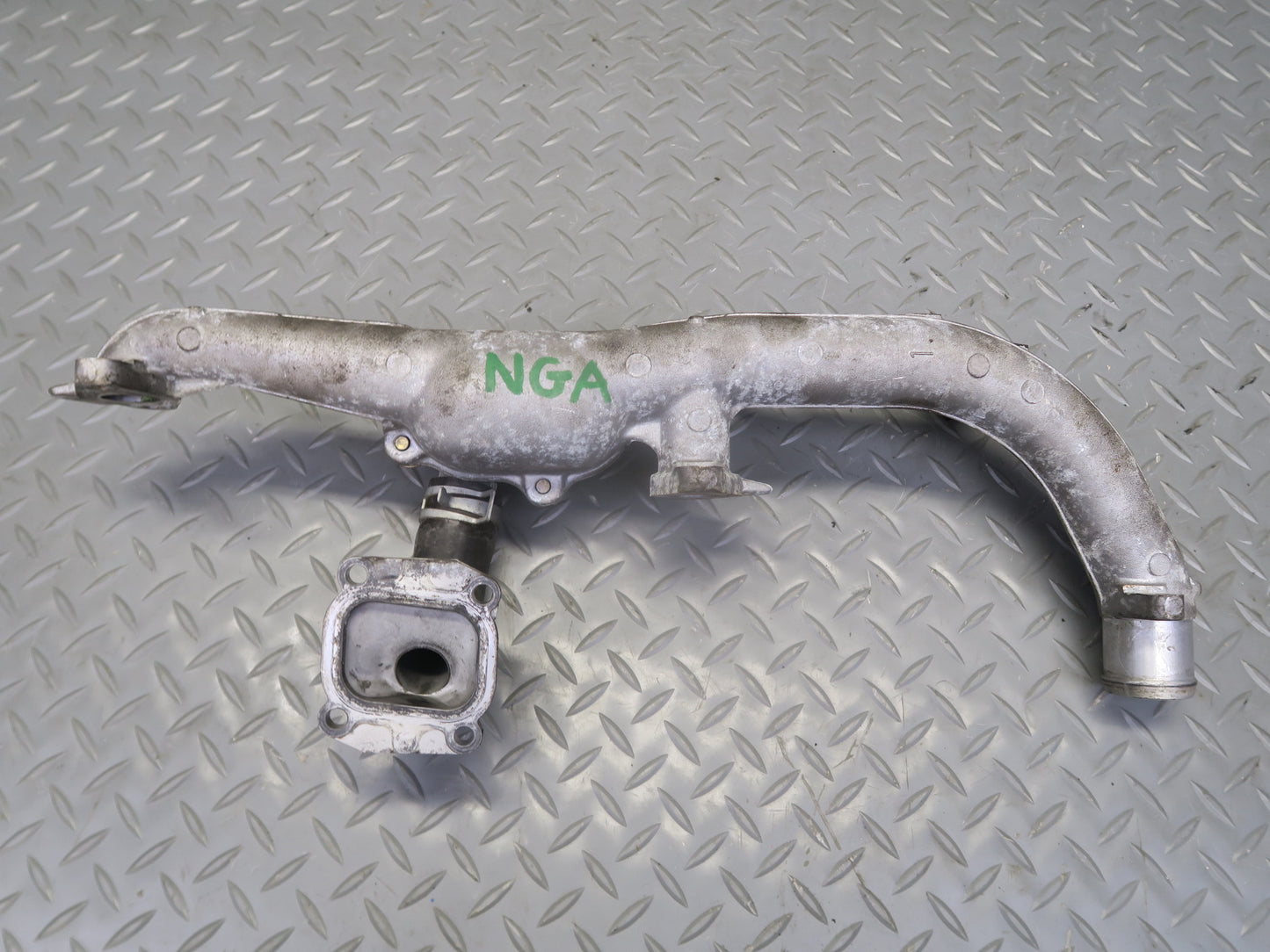 95-97 Nissan Gloria VQ30DET Coolant Water Outlet w Valve Temperature Sensor OEM