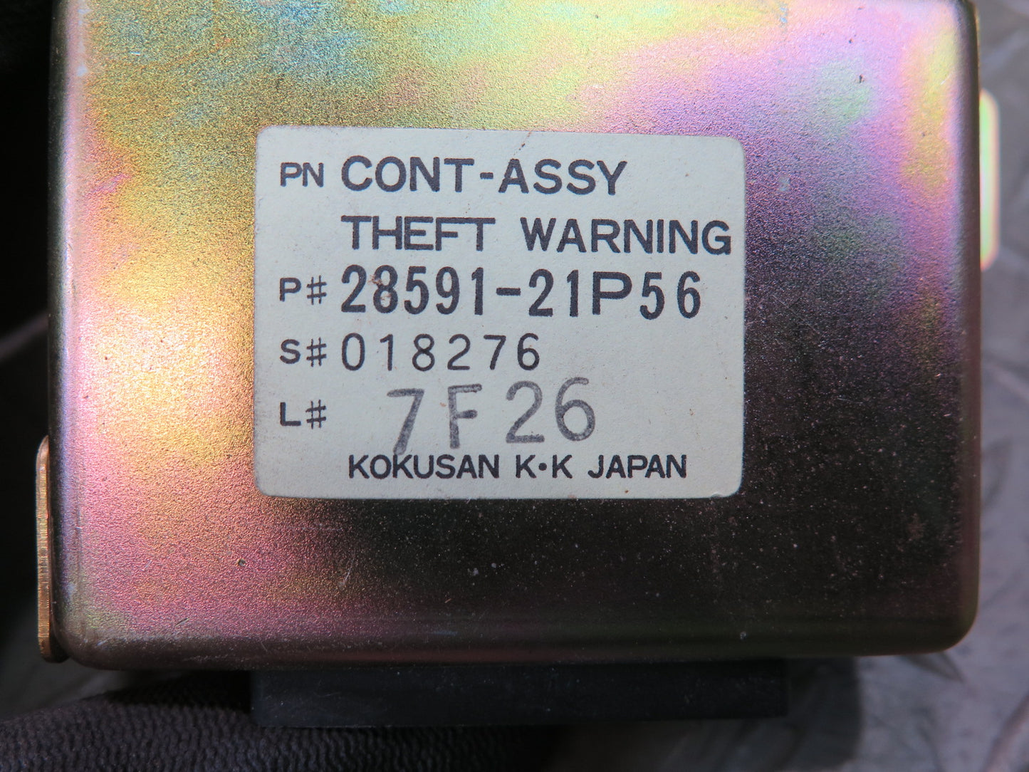 87-89 Nissan Z31 300ZX Theft Warning Control Module 28591-21P56 OEM