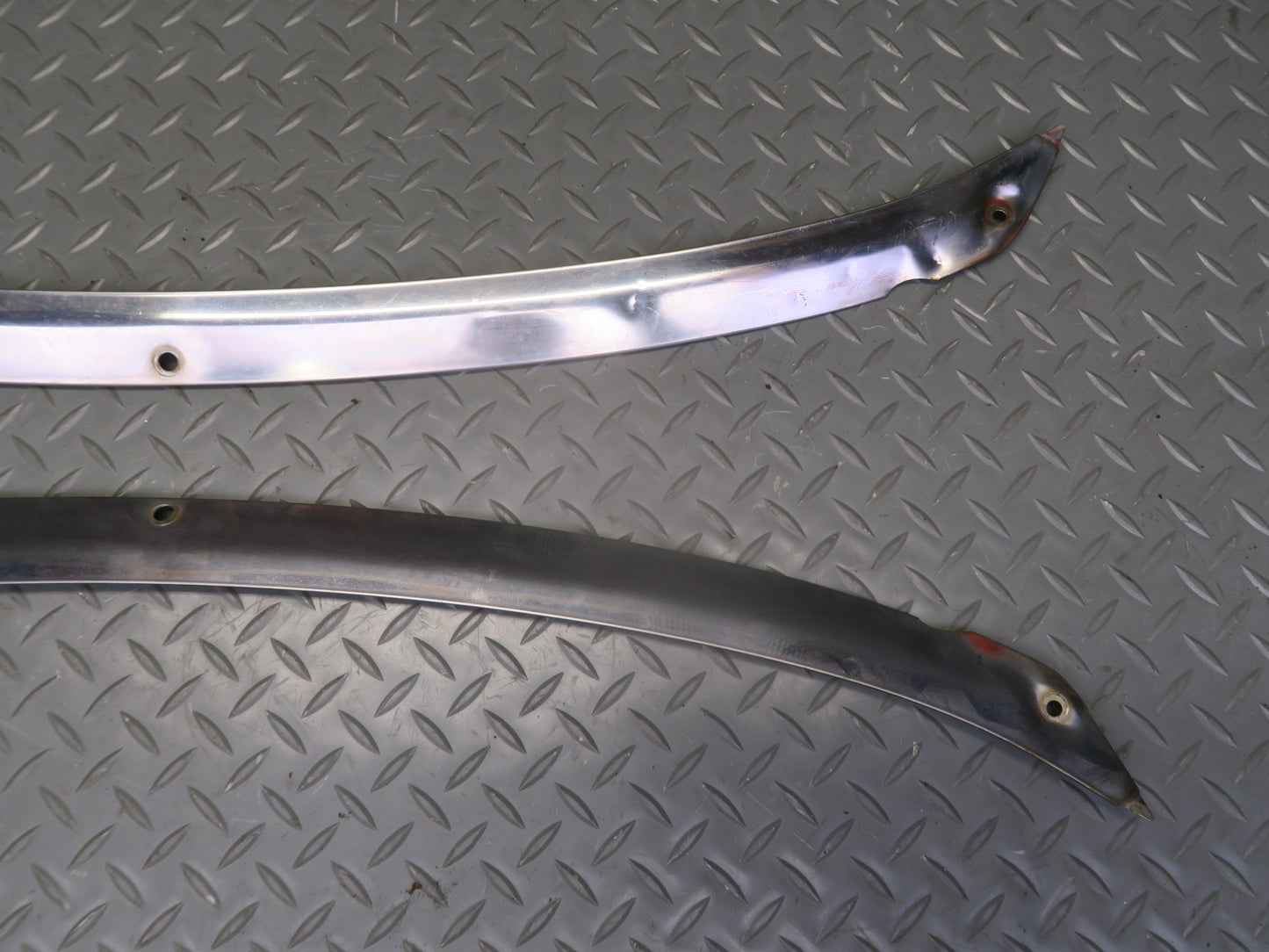 87-89 Nissan Z31 300ZX Front Windshield Chrome Trim Molding Cover Set OEM