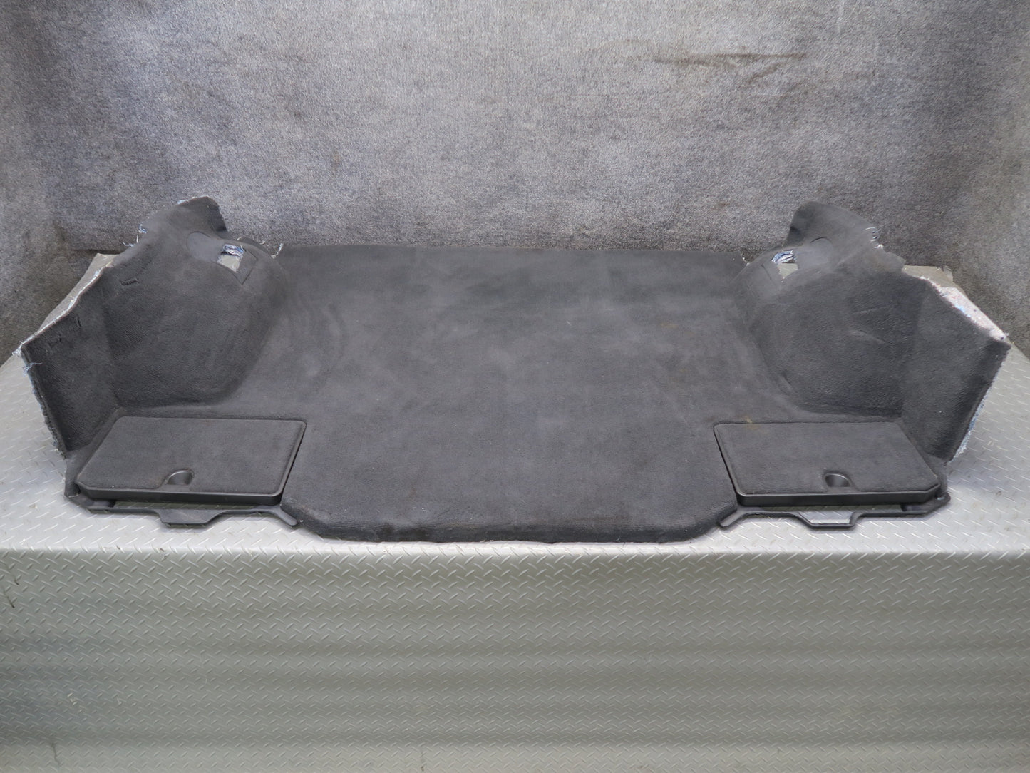 05-13 Chevrolet Corvette C6 Coupe Rear Trunk Floor Carpet Trim Panel Black OEM