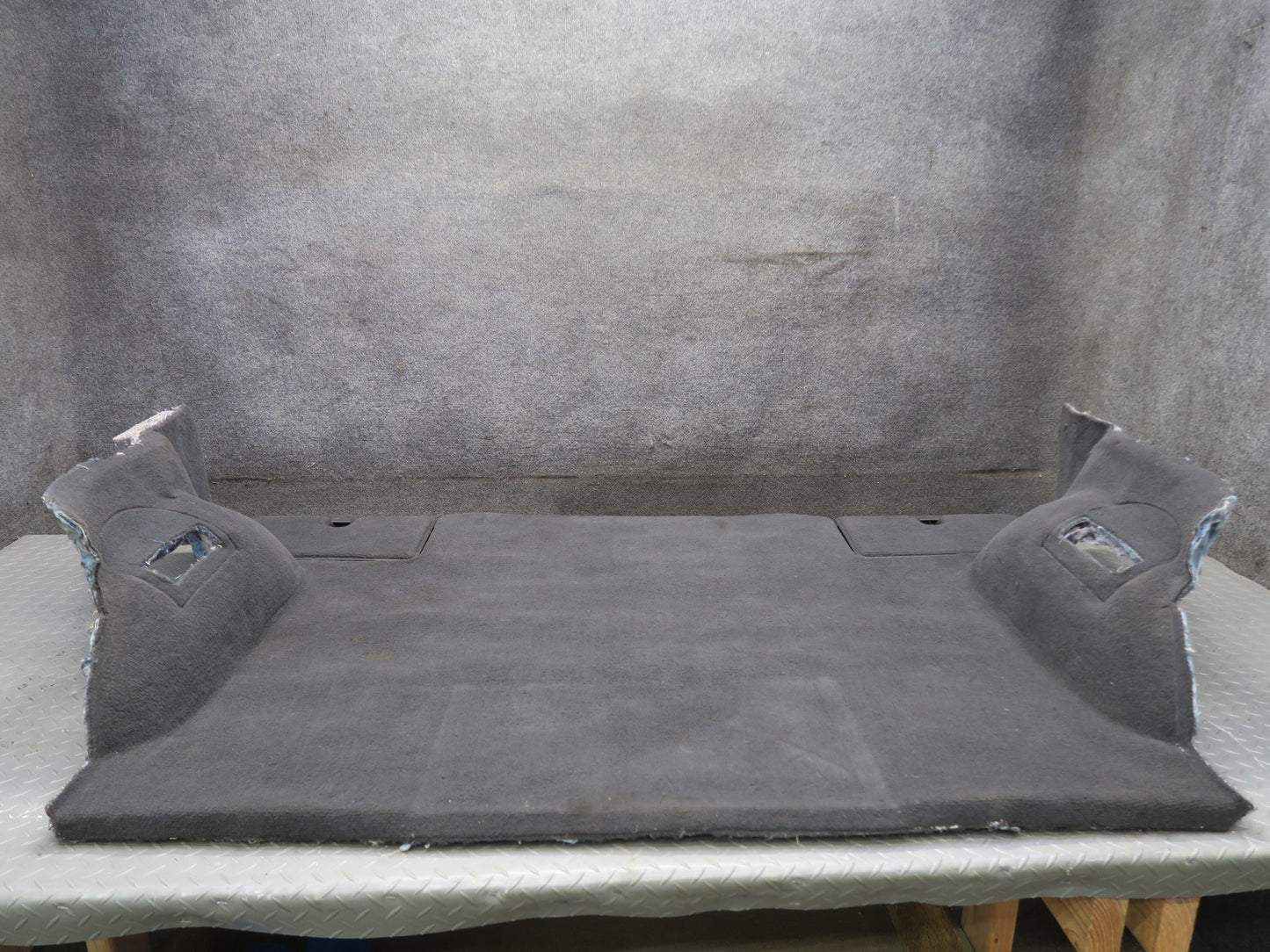 05-13 Chevrolet Corvette C6 Coupe Rear Trunk Floor Carpet Trim Panel Black OEM