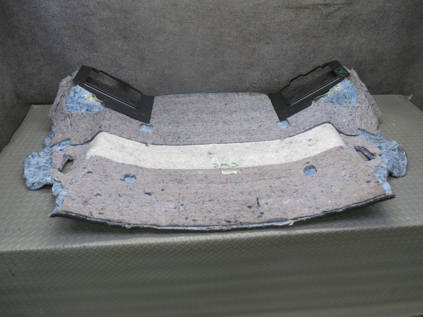 05-13 Chevrolet Corvette C6 Coupe Rear Trunk Floor Carpet Trim Panel Black OEM