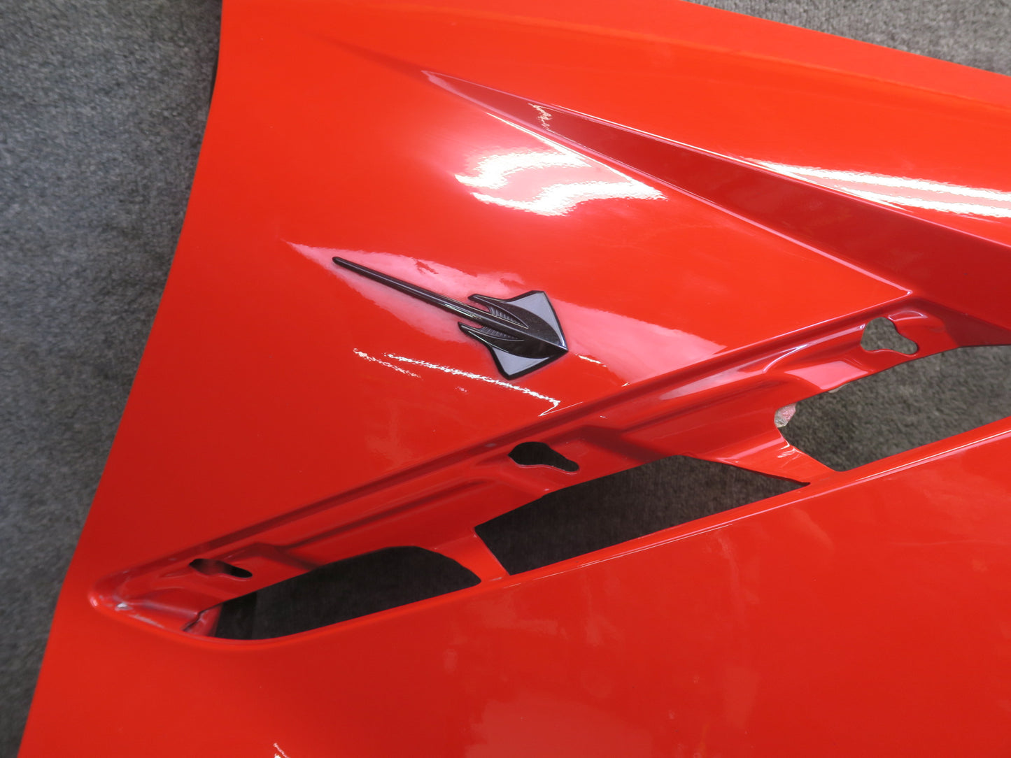 14-19 Chevrolet Corvette C7 Stingray Front Right Fender Shell Panel RED OEM