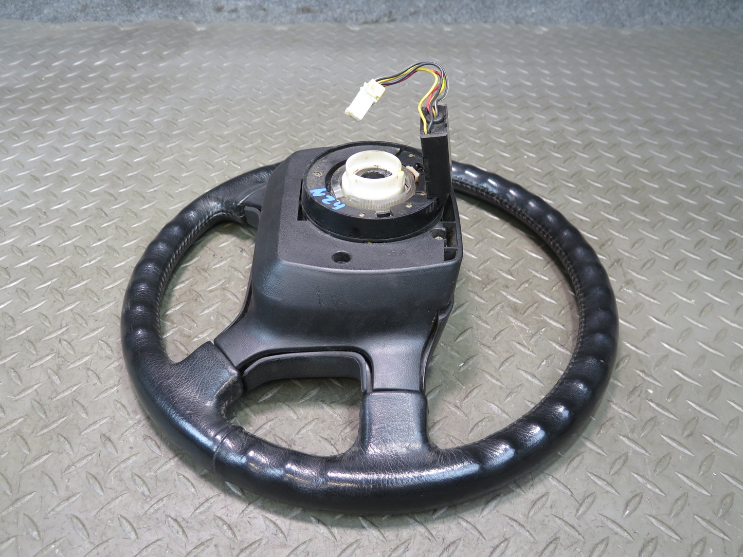 1987 Nissan Z31 300ZX GLL Leather Steering Black w Controls OEM