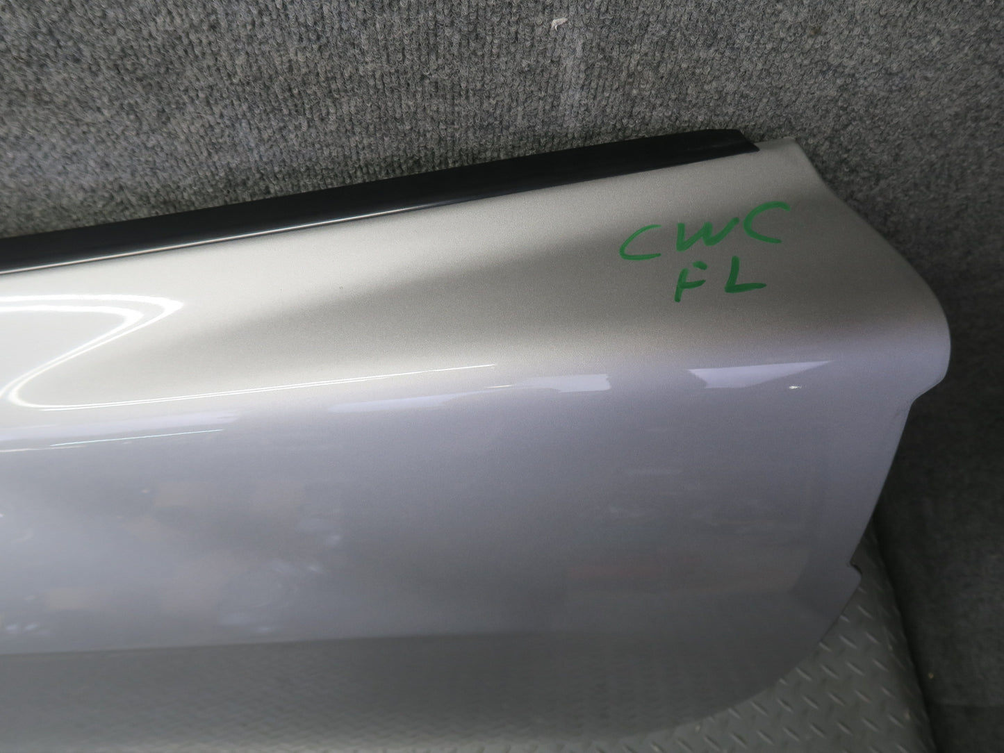 05-13 Chevrolet Corvette C6 Left Door Shell Panel Tarnished Silver Metallic OEM