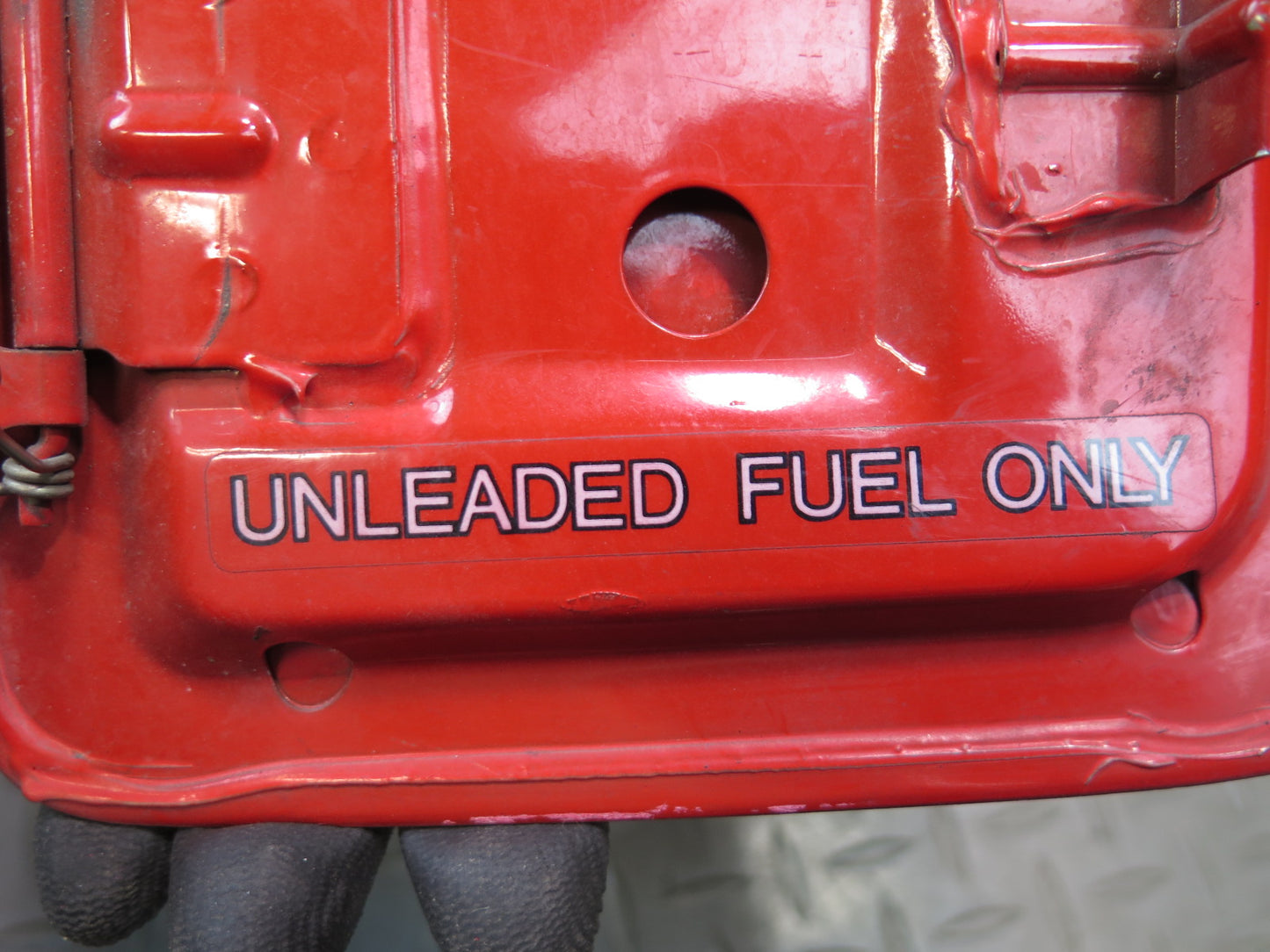 86-89 Nissan Z31 300ZX 2+2 Fuel Tank Filler Door Lid Cover OEM