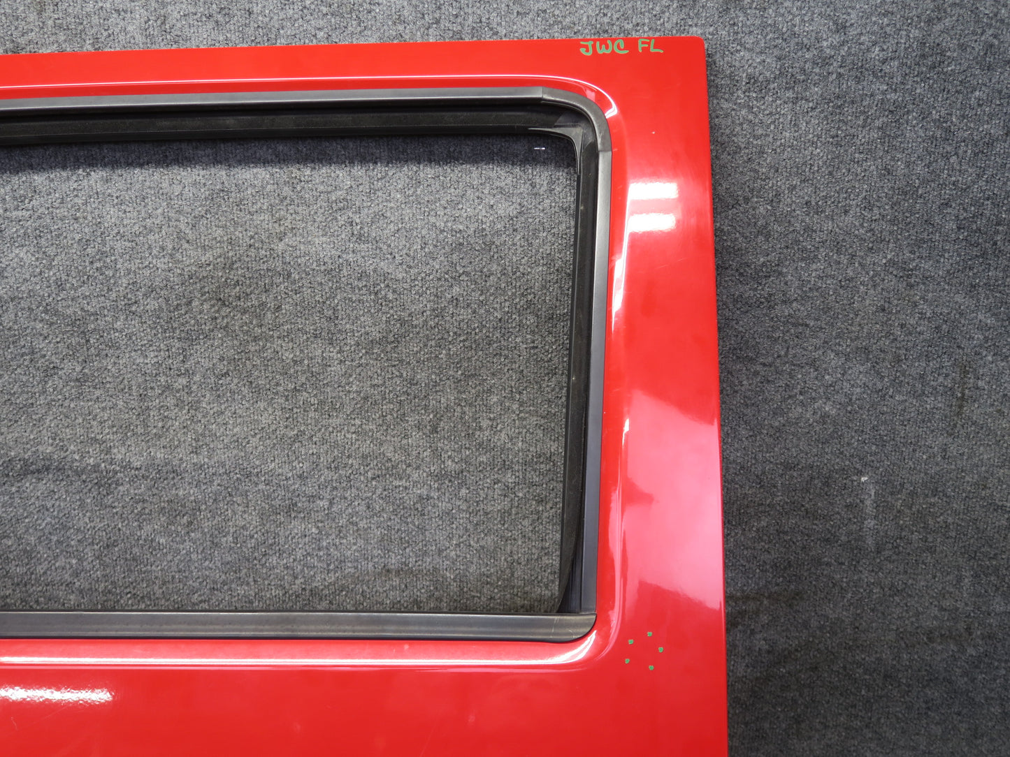 11-18 Jeep Wrangler JK 4-DOOR Front Left Door Shell Panel RED OEM