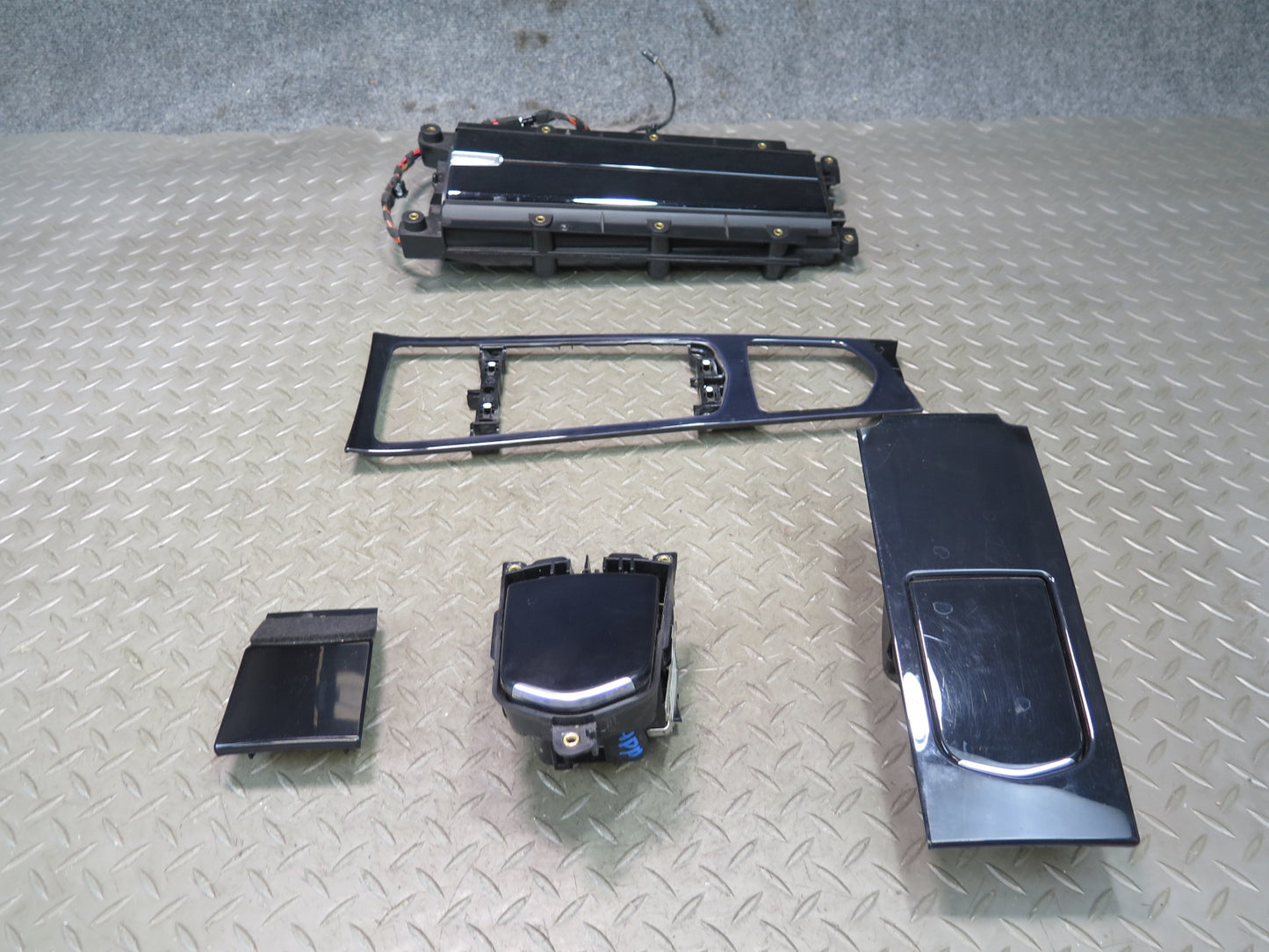 2010-2016 Porsche Panamera 970 Front & Rear Center Console Panel Trim Set of 5