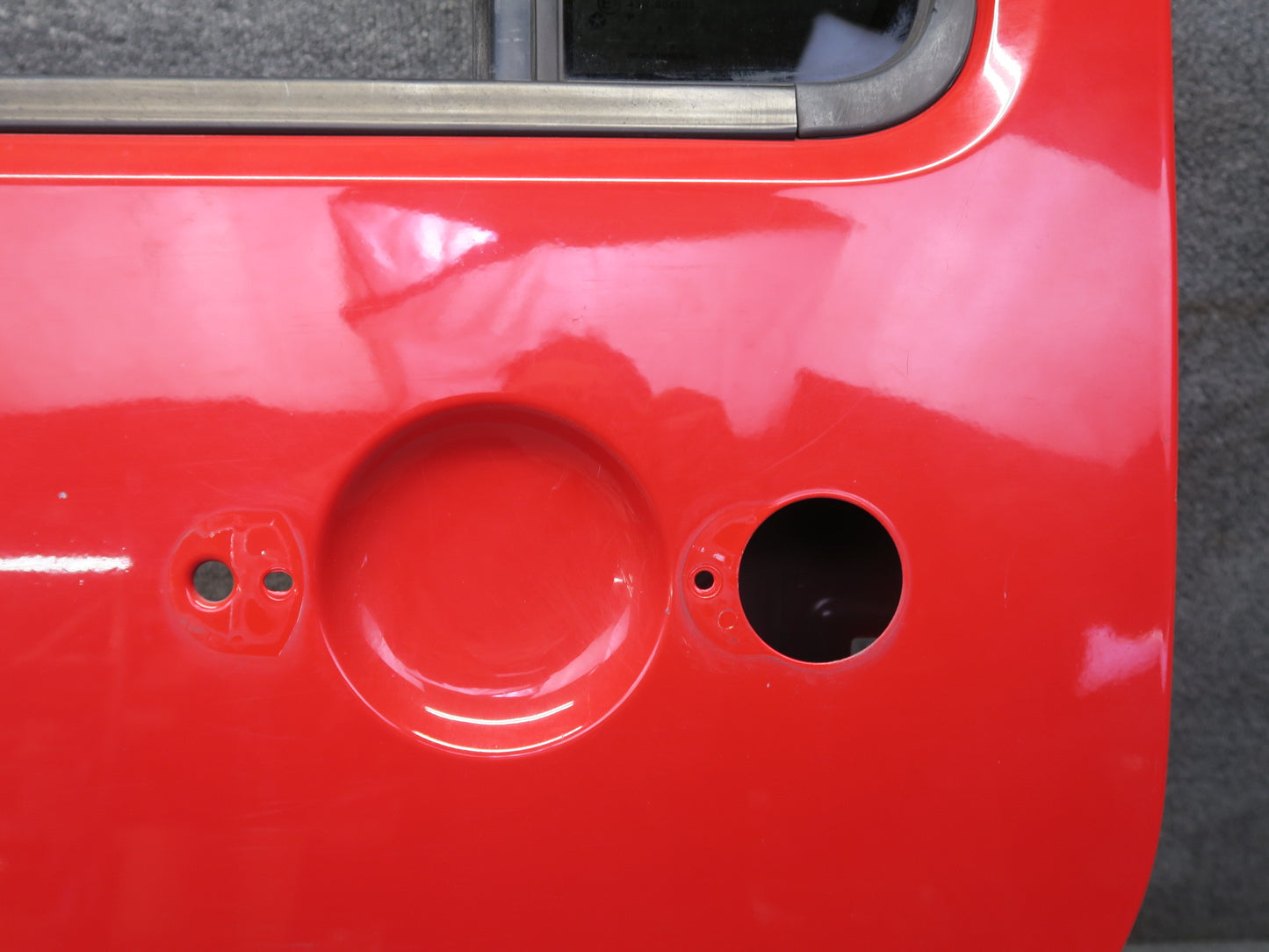 11-18 Jeep Wrangler JK 4-DOOR Rear Left Door Shell Panel RED OEM
