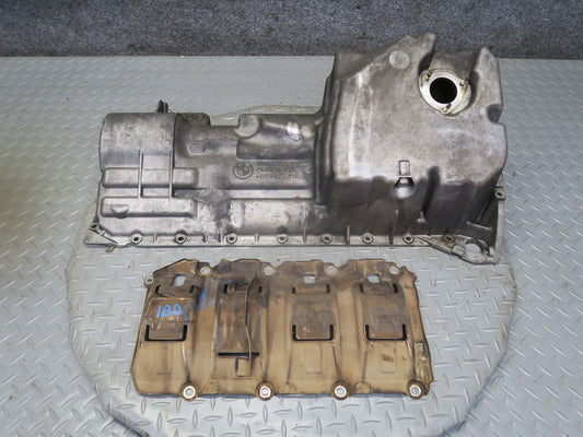 01-06 BMW E46 330ci M52 M54 M56 Engine Oil Pan w Oil Deflector Set OEM