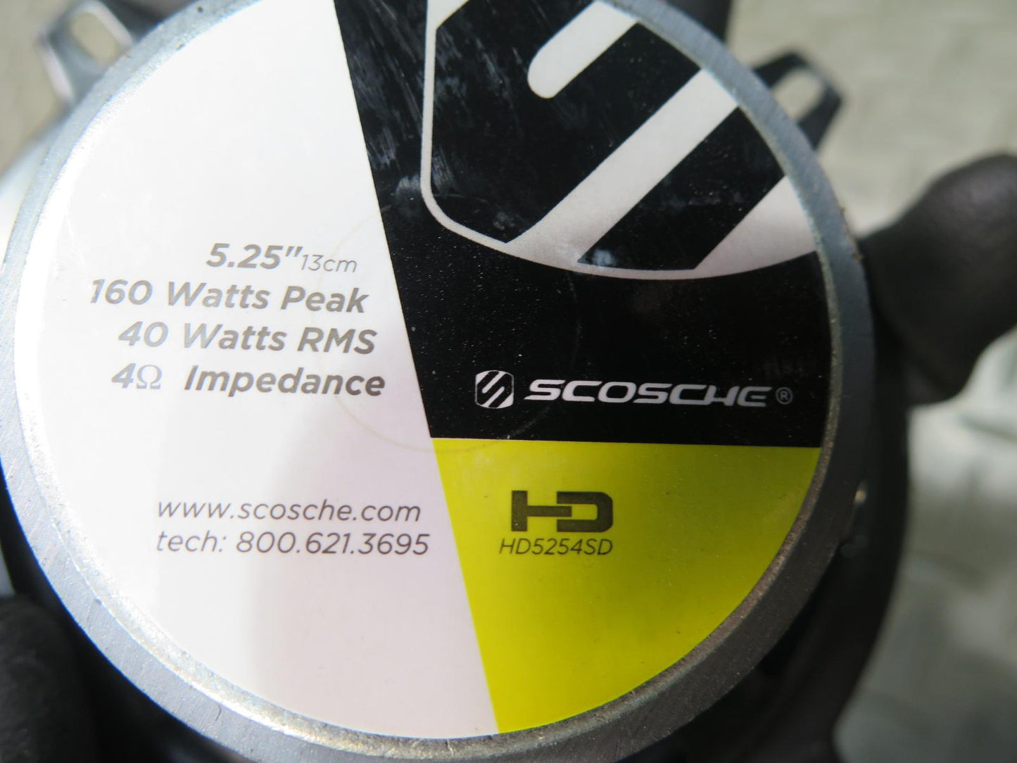 Set of 2 Scosche HD5254SD 4-WAY 5.25" Speaker
