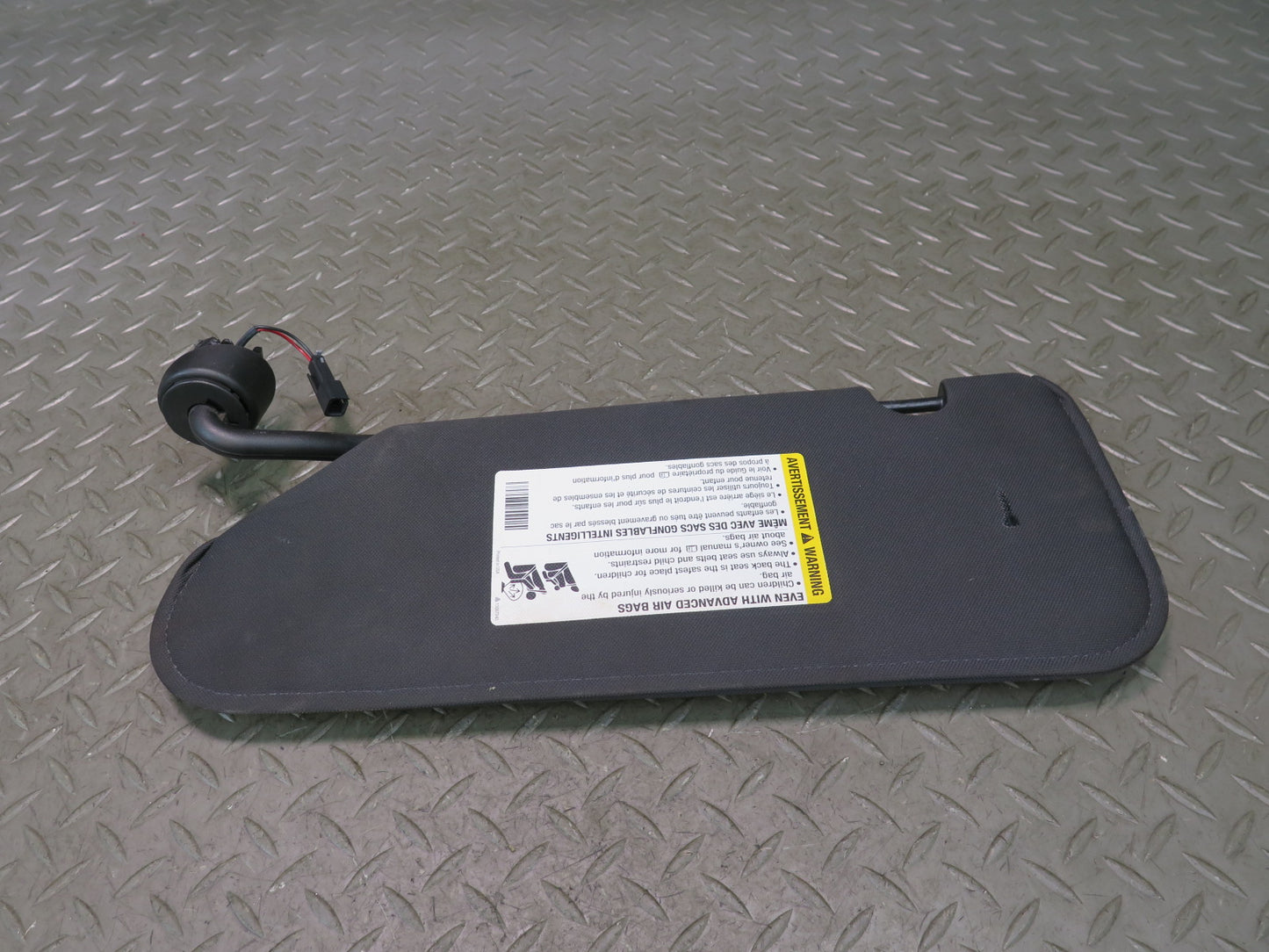 05-13 Chevrolet Corvette C6 Coupe Set of 2 Left & Right Sun Visor Black OEM