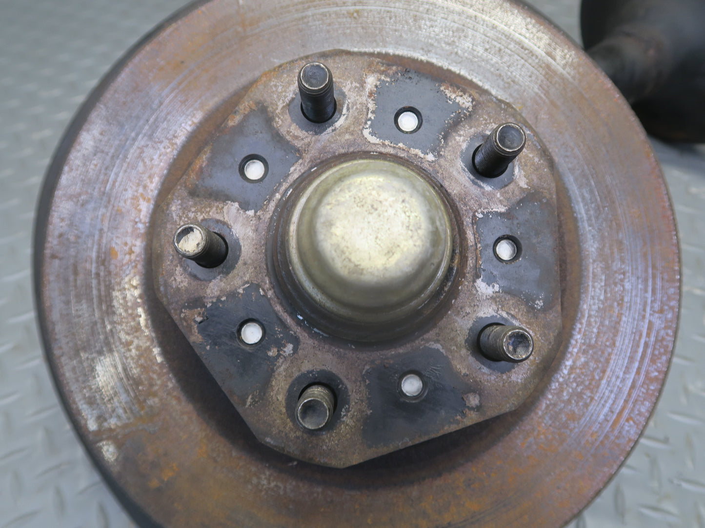 87-89 Nissan Z31 300ZX NA Front Right Spindle Knuckle Wheel Hub Strut Rotor OEM