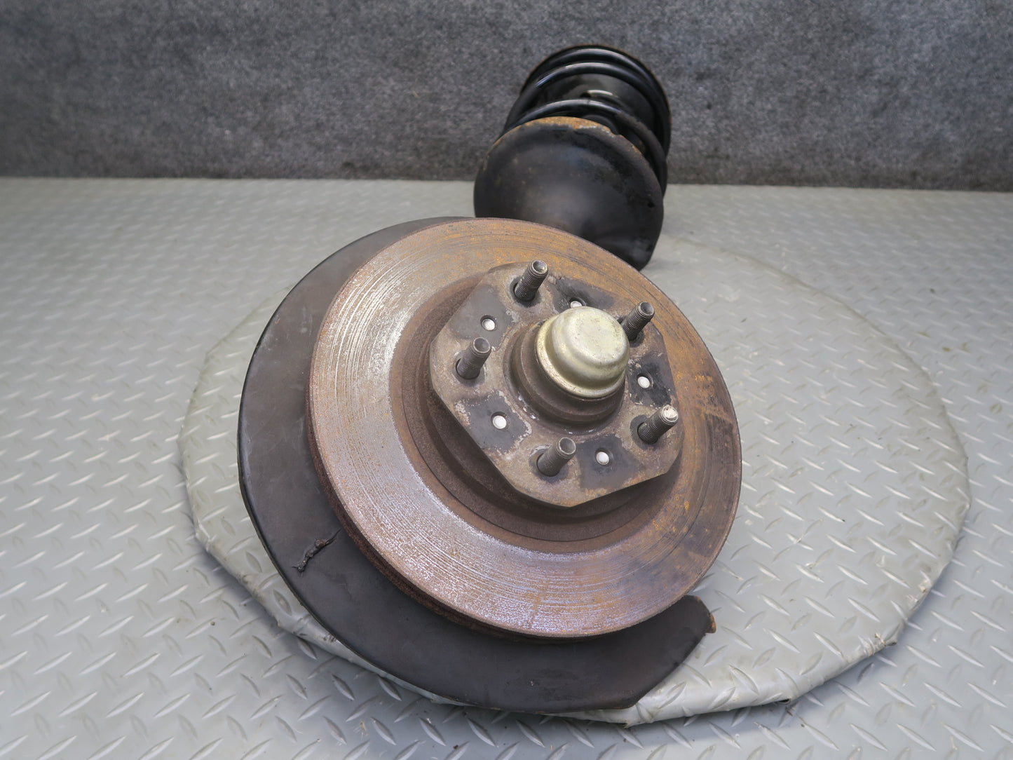 87-89 Nissan Z31 300ZX NA Front Right Spindle Knuckle Wheel Hub Strut Rotor OEM