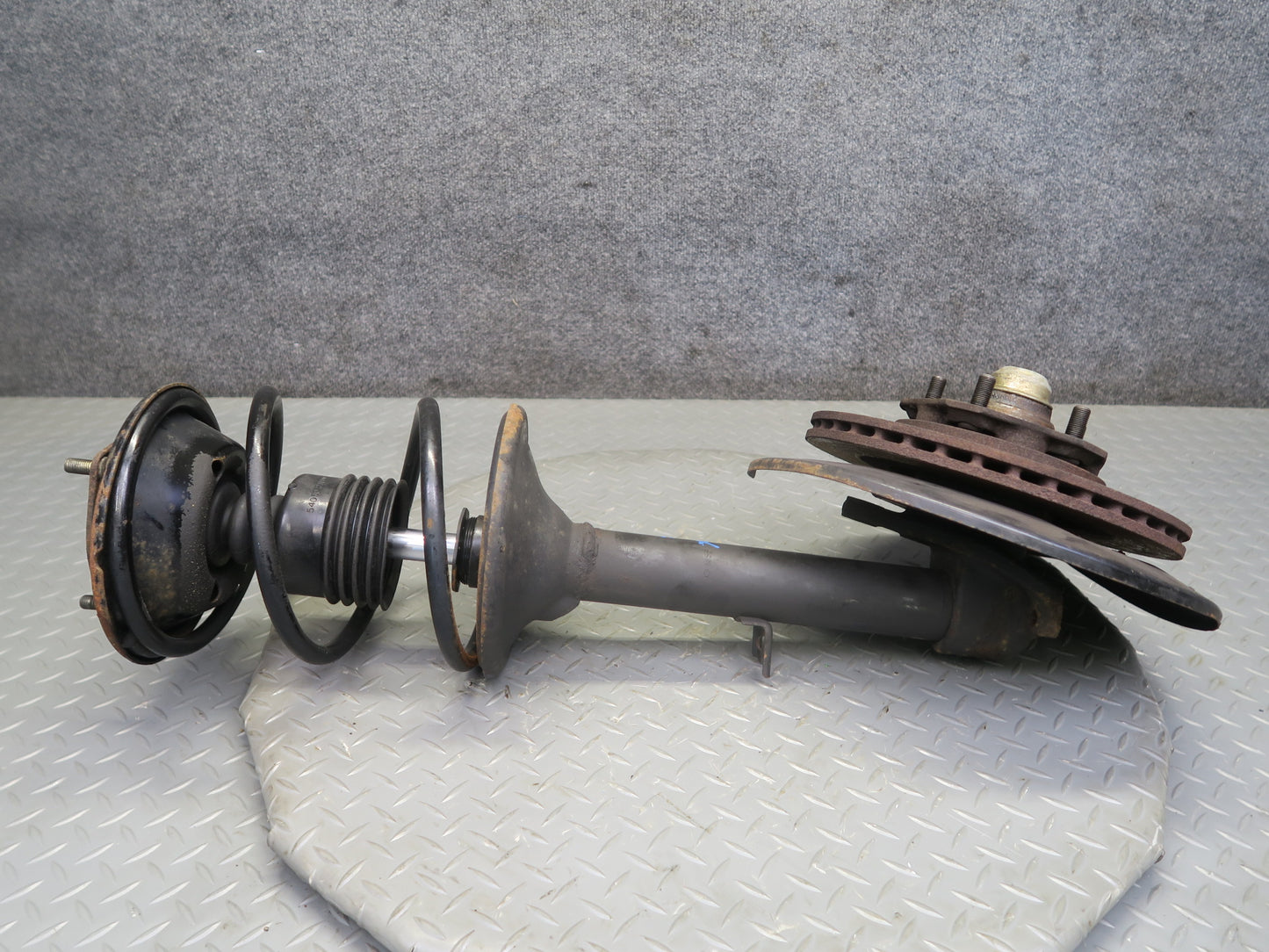 87-89 Nissan Z31 300ZX NA Front Right Spindle Knuckle Wheel Hub Strut Rotor OEM