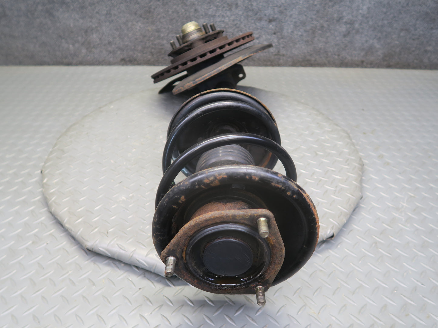 87-89 Nissan Z31 300ZX NA Front Right Spindle Knuckle Wheel Hub Strut Rotor OEM