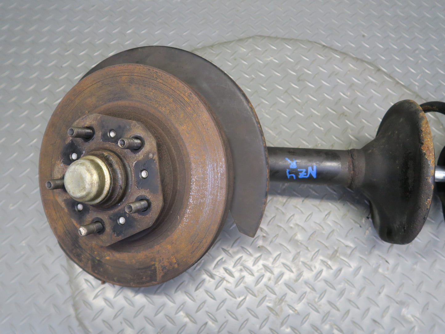 87-89 Nissan Z31 300ZX NA Front Right Spindle Knuckle Wheel Hub Strut Rotor OEM