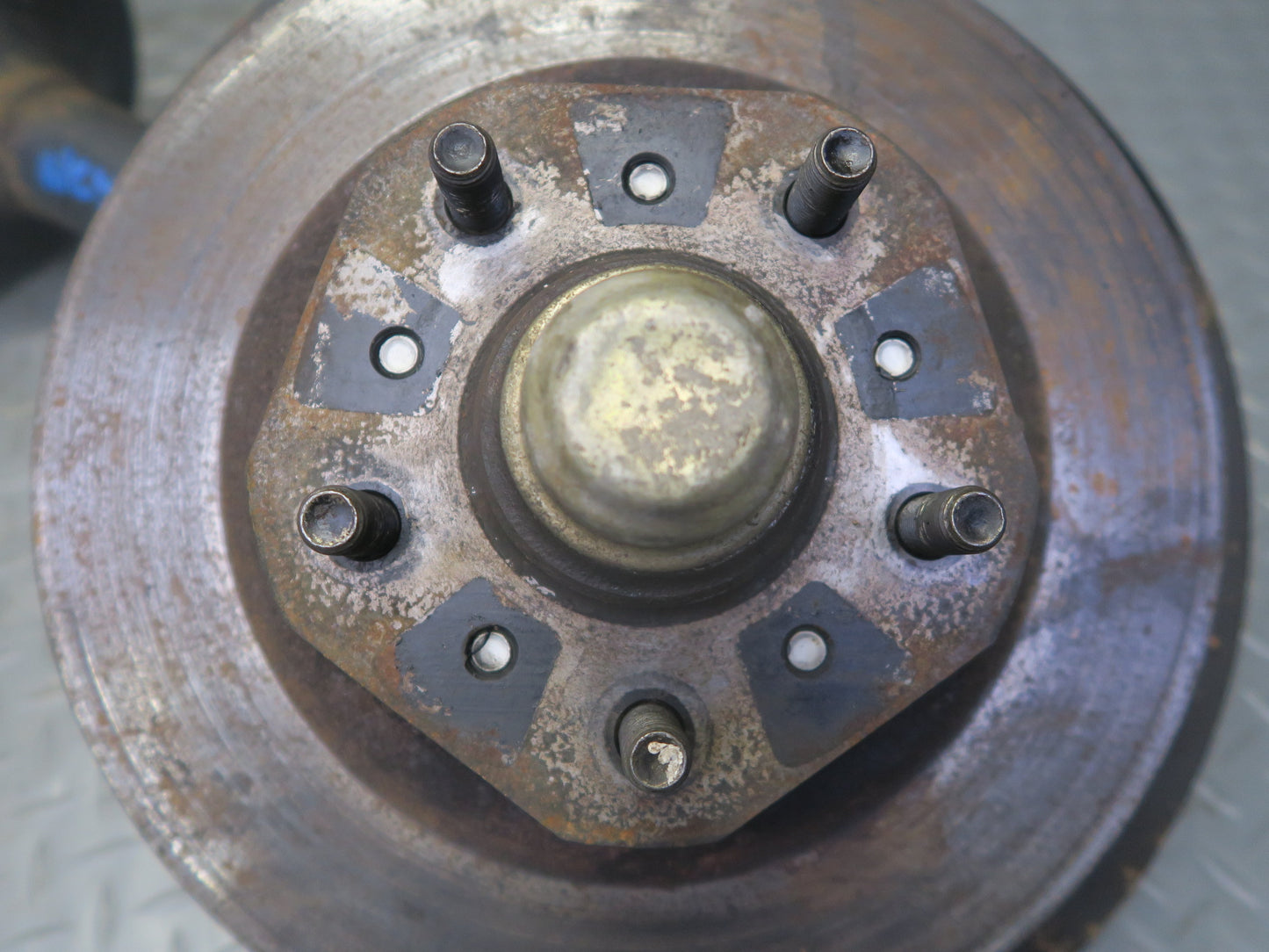 87-89 Nissan Z31 300ZX NA Front Left Spindle Knuckle Wheel Hub Strut Rotor OEM