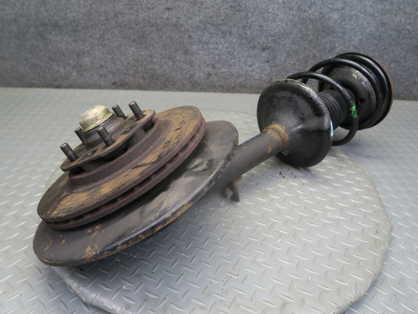 87-89 Nissan Z31 300ZX NA Front Left Spindle Knuckle Wheel Hub Strut Rotor OEM