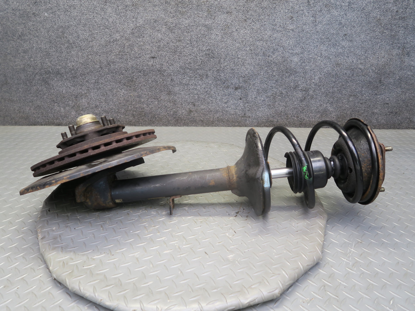 87-89 Nissan Z31 300ZX NA Front Left Spindle Knuckle Wheel Hub Strut Rotor OEM