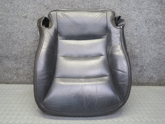 05-10 Chevrolet Corvette C6 Front Left Seat Lower Leather Cushion Black OEM