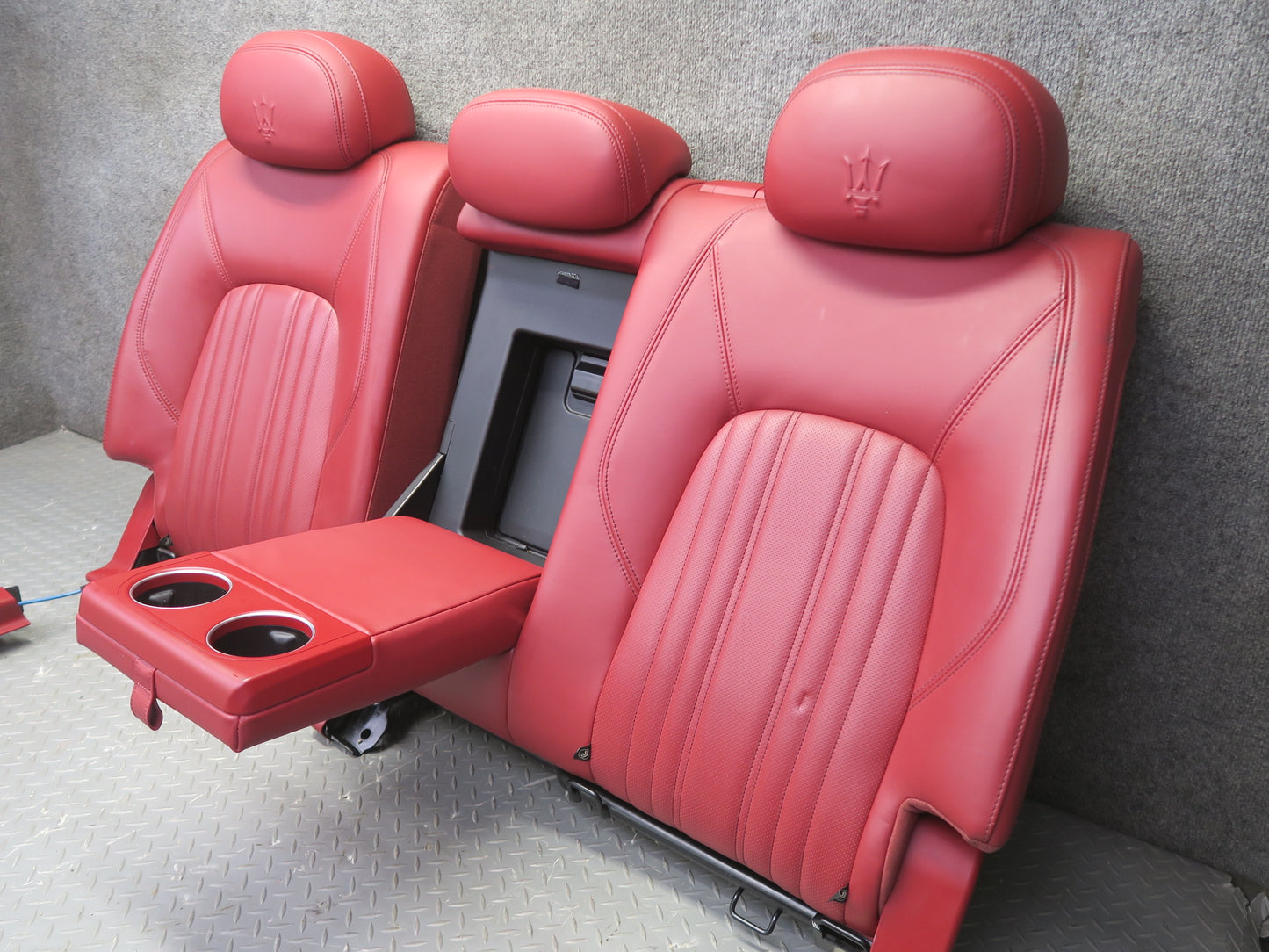 2017-2020 Maserati Levante M161 Front & Rear Left & Right Leather Seat RED Set