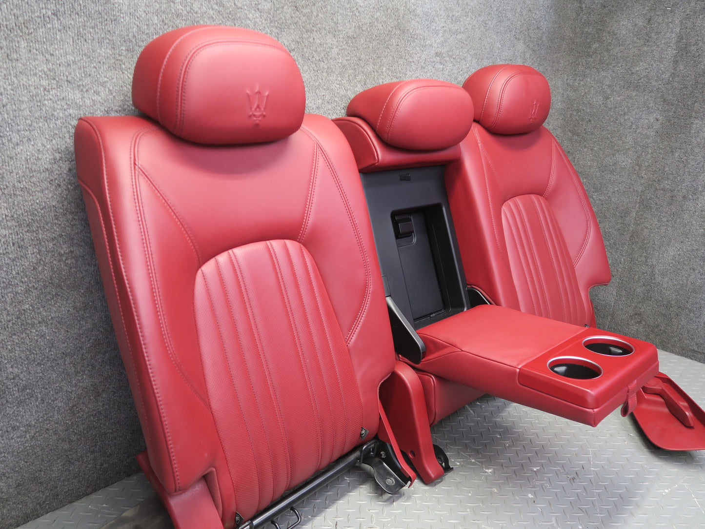2017-2020 Maserati Levante M161 Front & Rear Left & Right Leather Seat RED Set
