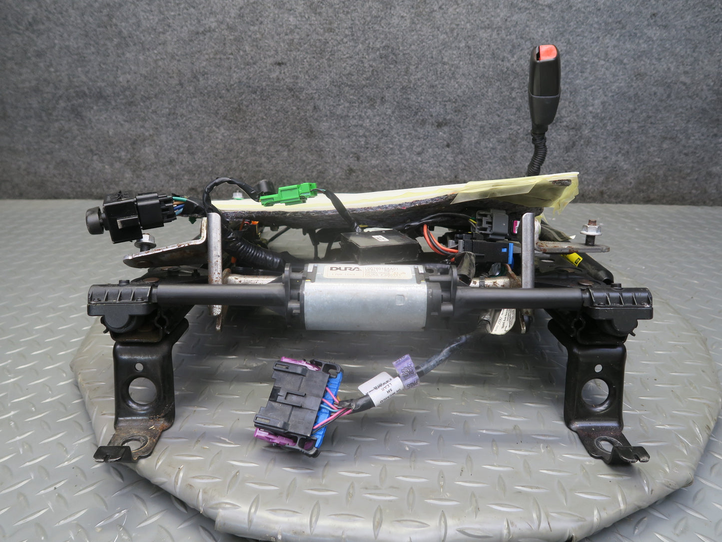 05-10 Chevrolet Corvette C6 Front Right Seat Lower Frame Track Rail w Motor OEM