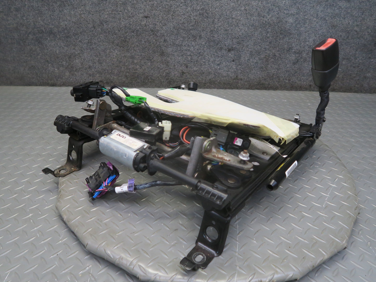 05-10 Chevrolet Corvette C6 Front Right Seat Lower Frame Track Rail w Motor OEM